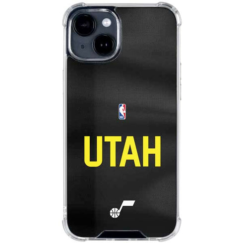 NBA Utah Jazz Jersey iPhone 15 Clear Case